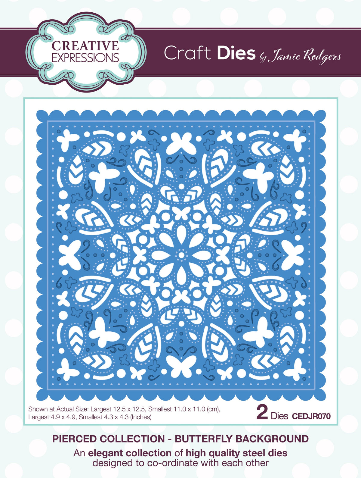 Butterfly Background - Craft Die