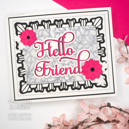 Noble Shadowed Sentiment - Hello Friend - Craft Die
