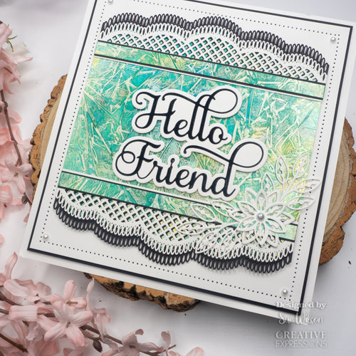 Noble Shadowed Sentiment - Hello Friend - Craft Die