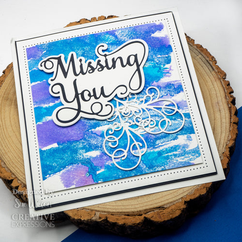 Noble Shadowed Sentiment - Missing You - Craft Die
