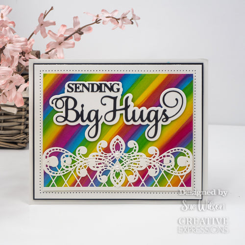 Noble Shadowed Sentiment - Sending Big Hugs - Craft Die