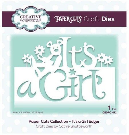 It's a Girl Edger - Craft Die