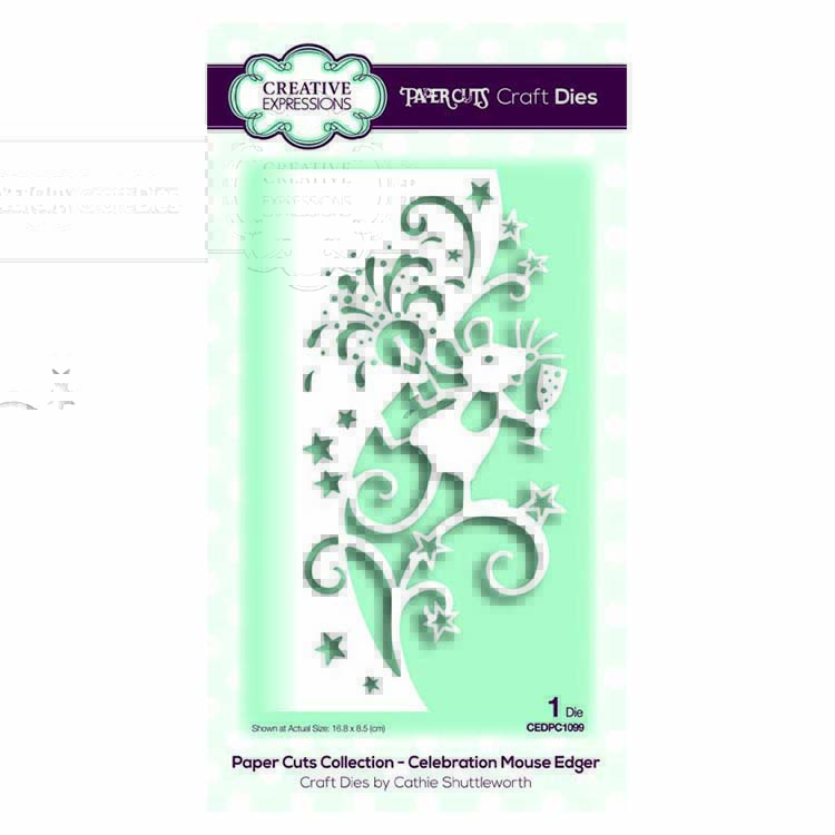 Celebration Mouse Edger - Creative Expressions Craft Die