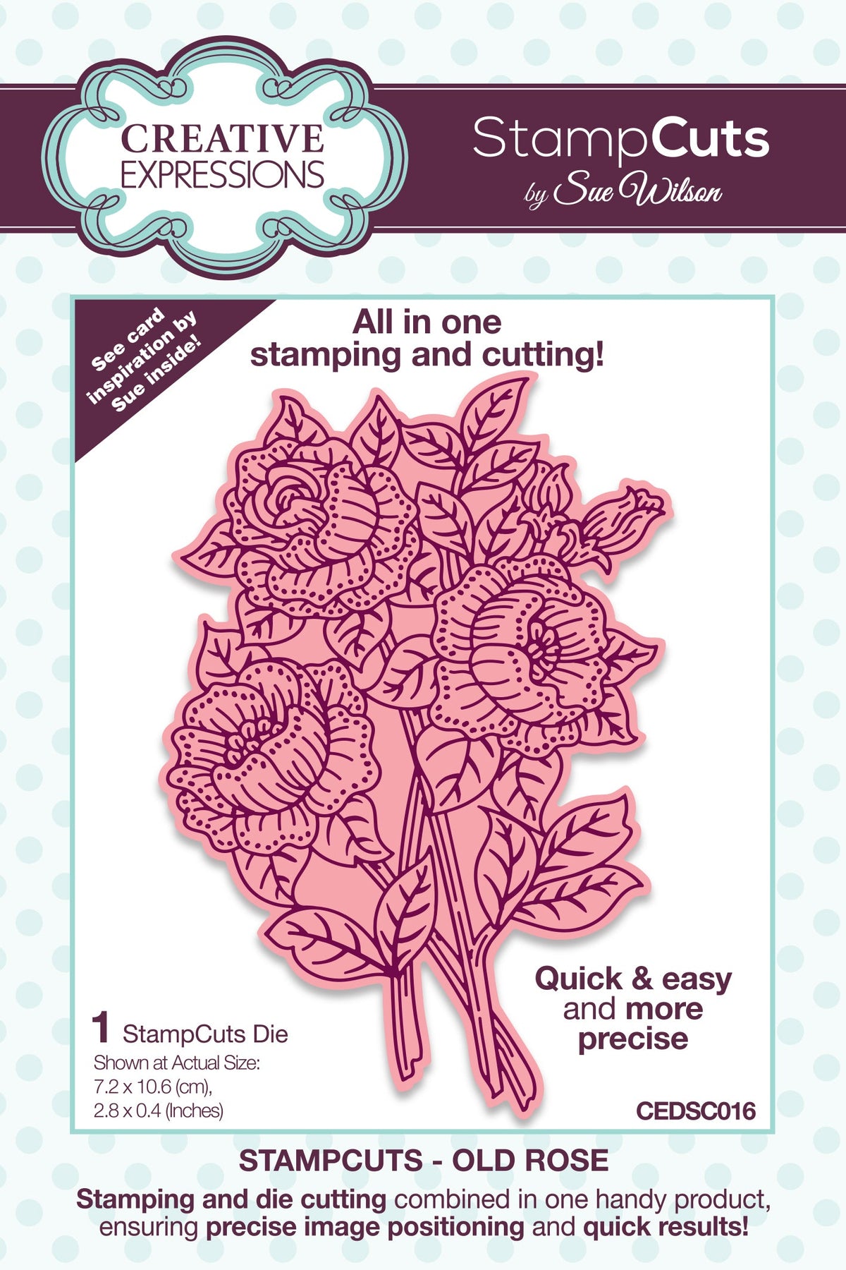 Old Rose StampCuts - Stamp And Die