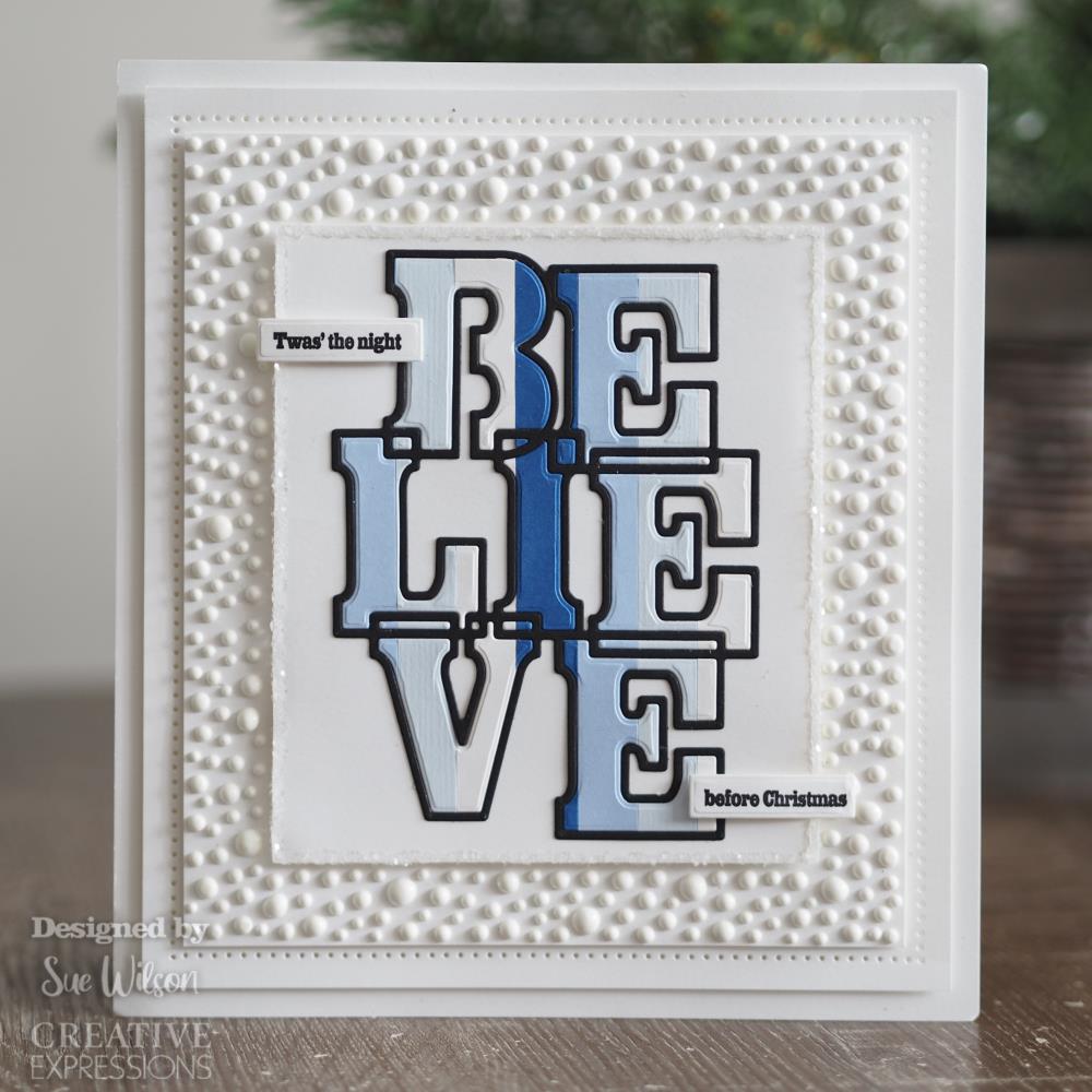 Big Bold Words - Believe - Stamp and Die Set
