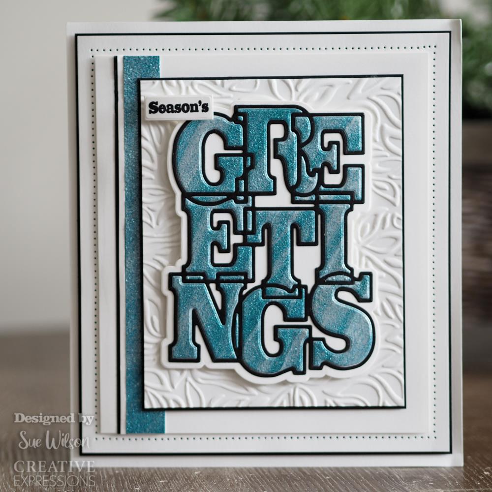 Big Bold Words - Greetings - Stamp and Die Set