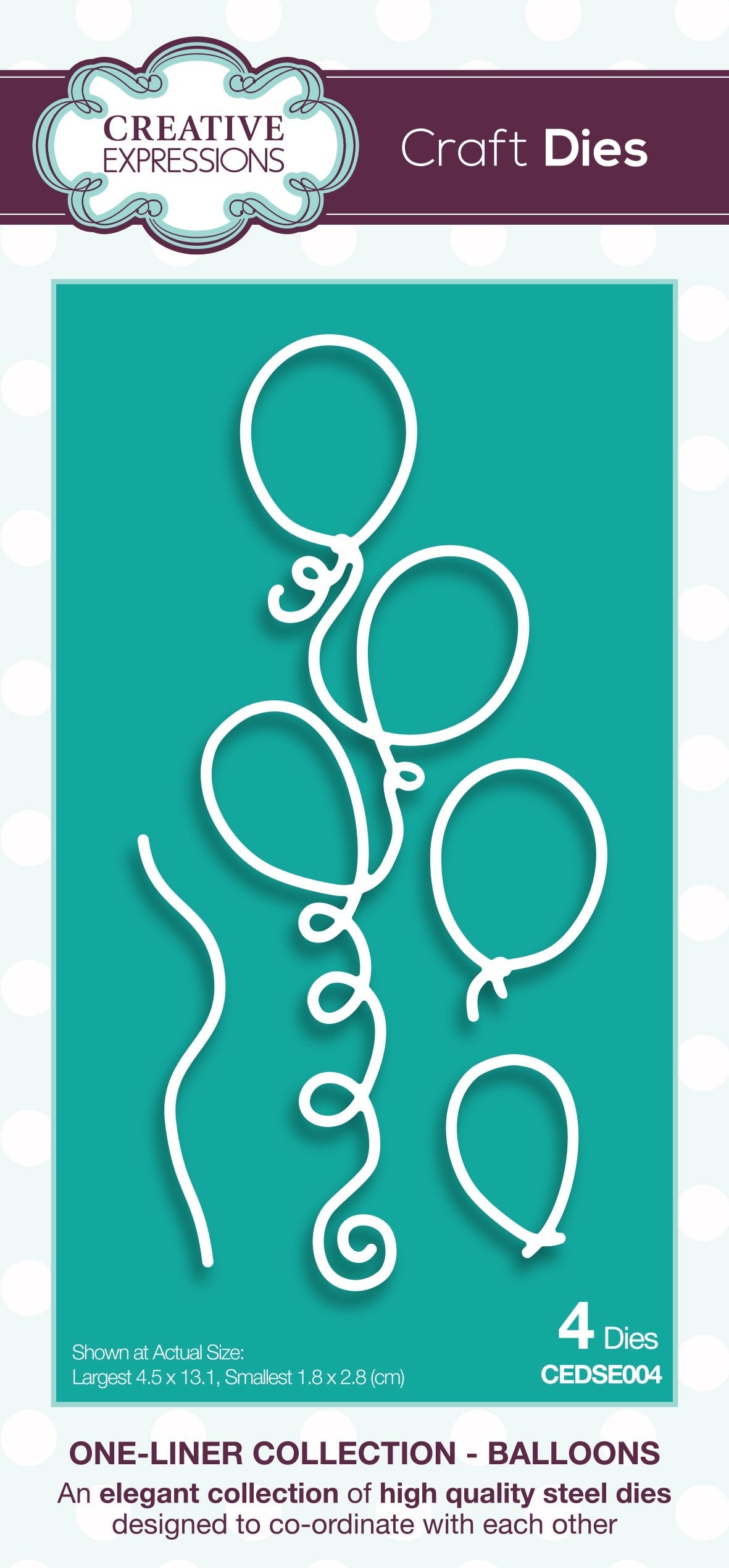 Balloons - One-Liner Collection - Craft Die Set