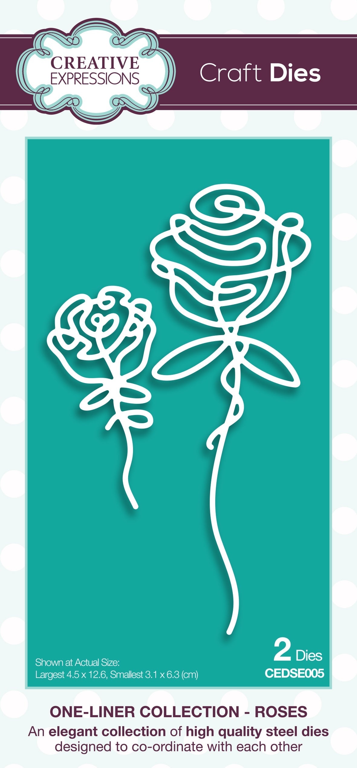 Roses - One-Liner Collection - Craft Die Set