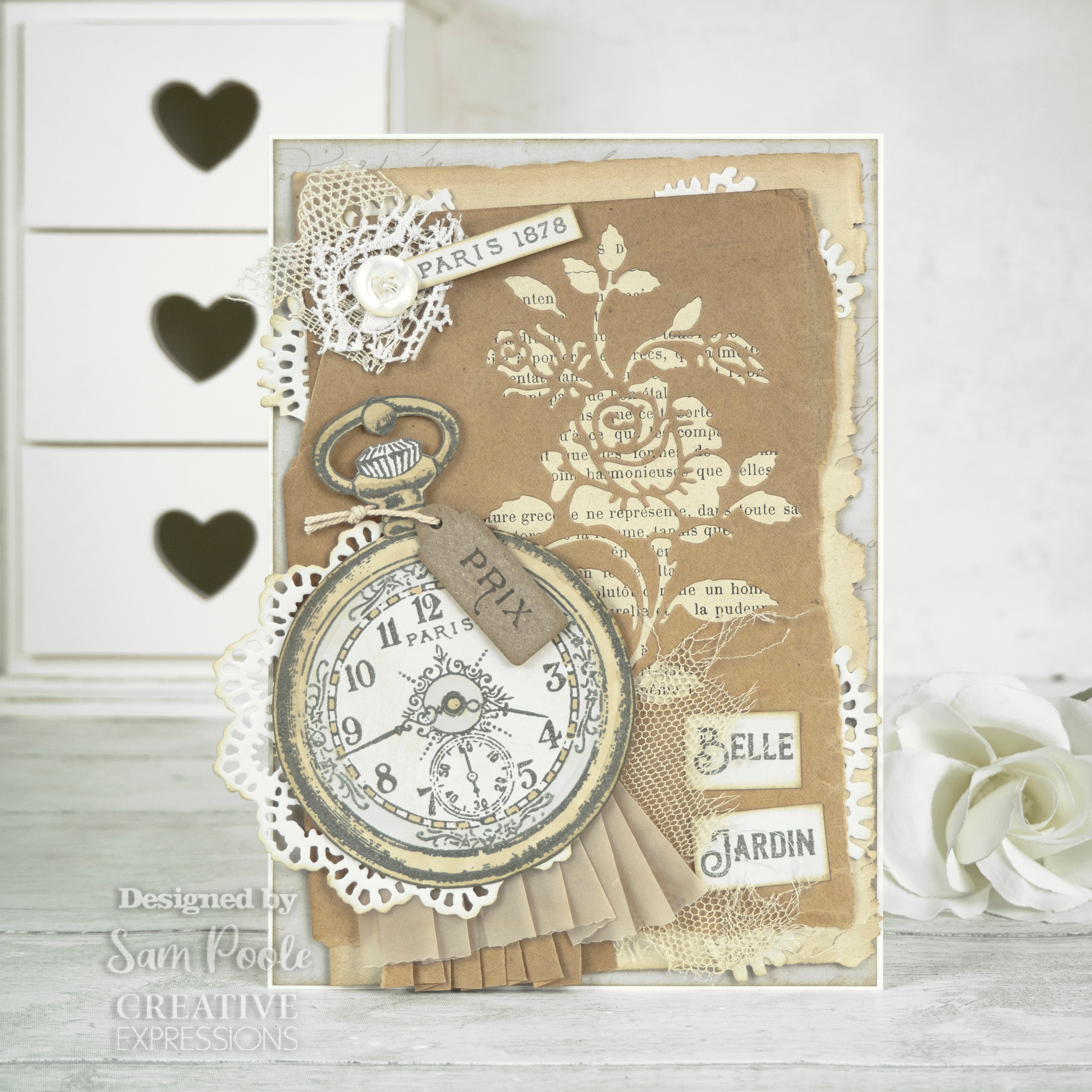 Vintage Rose - Shabby Basics - Craft Die Set