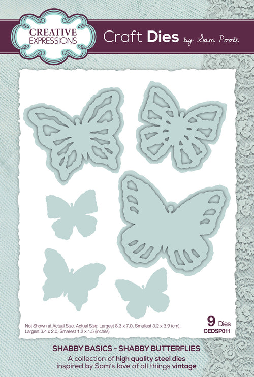 Shabby Basics Shabby Butterflies - Craft Die