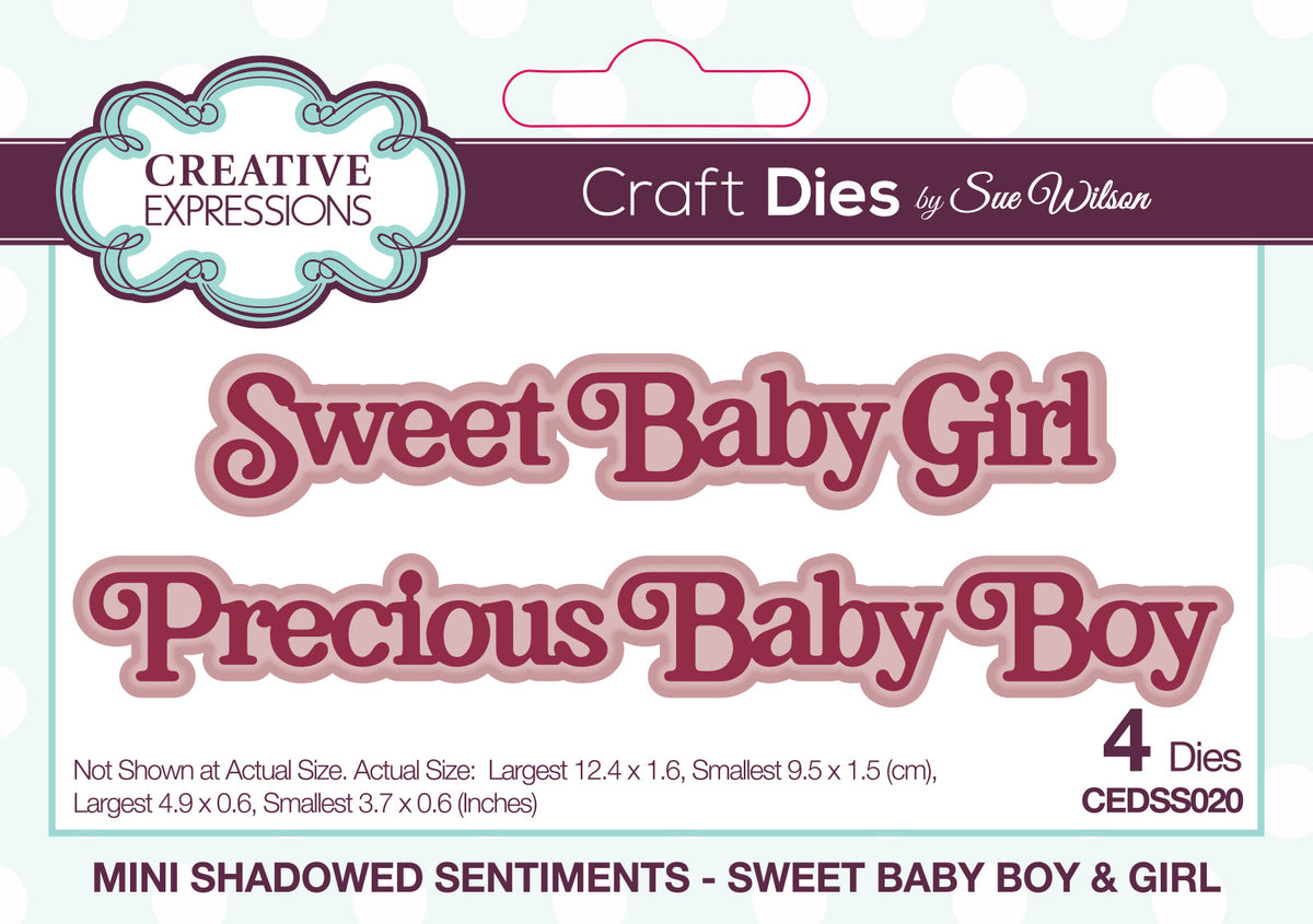 Sweet Baby Boy & Gir - Craft Die