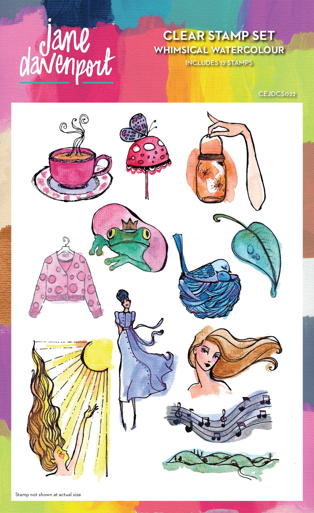Whimsical Watercolour - Clear Stamp