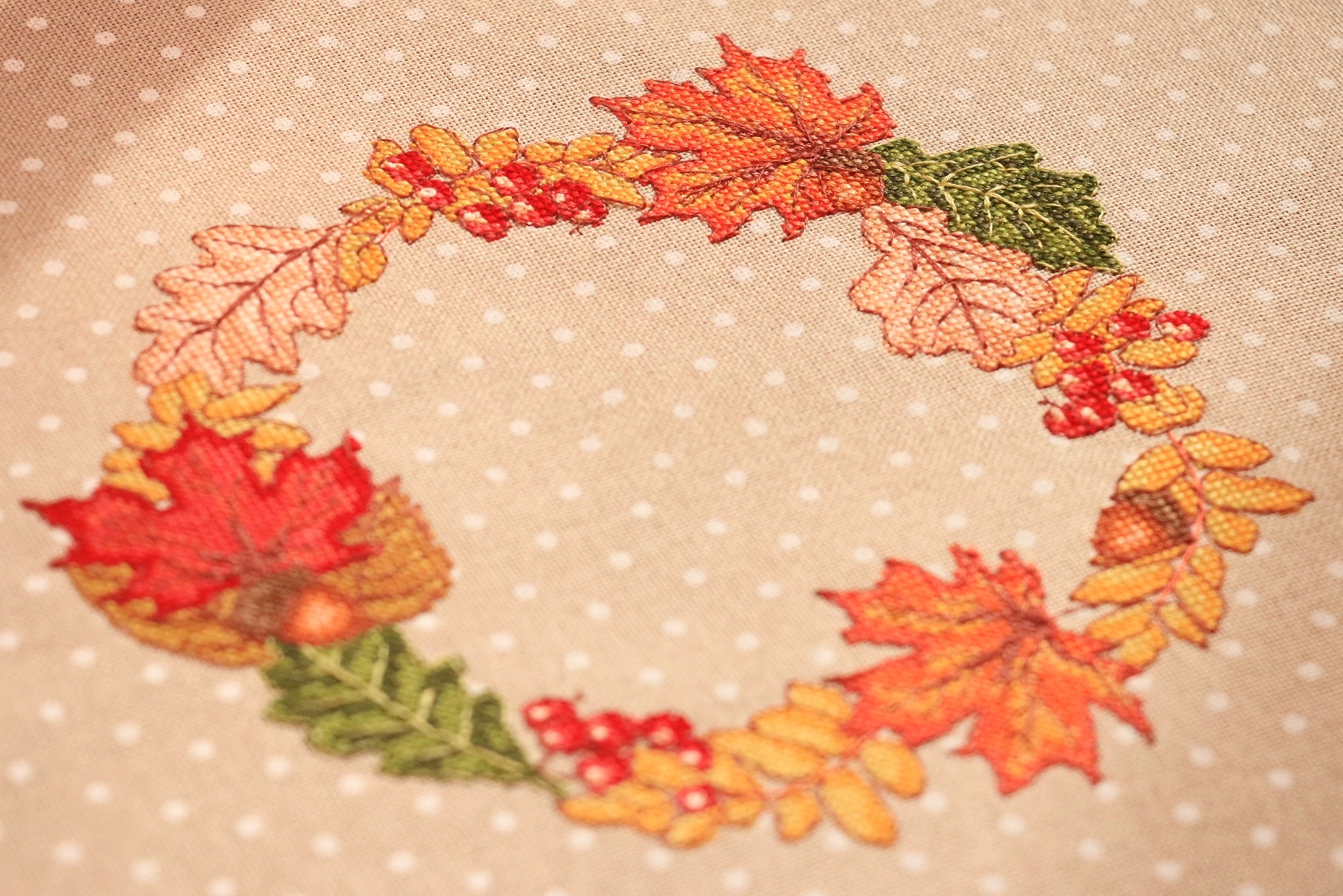 Autumn Wreath - Cross Stitch Pattern