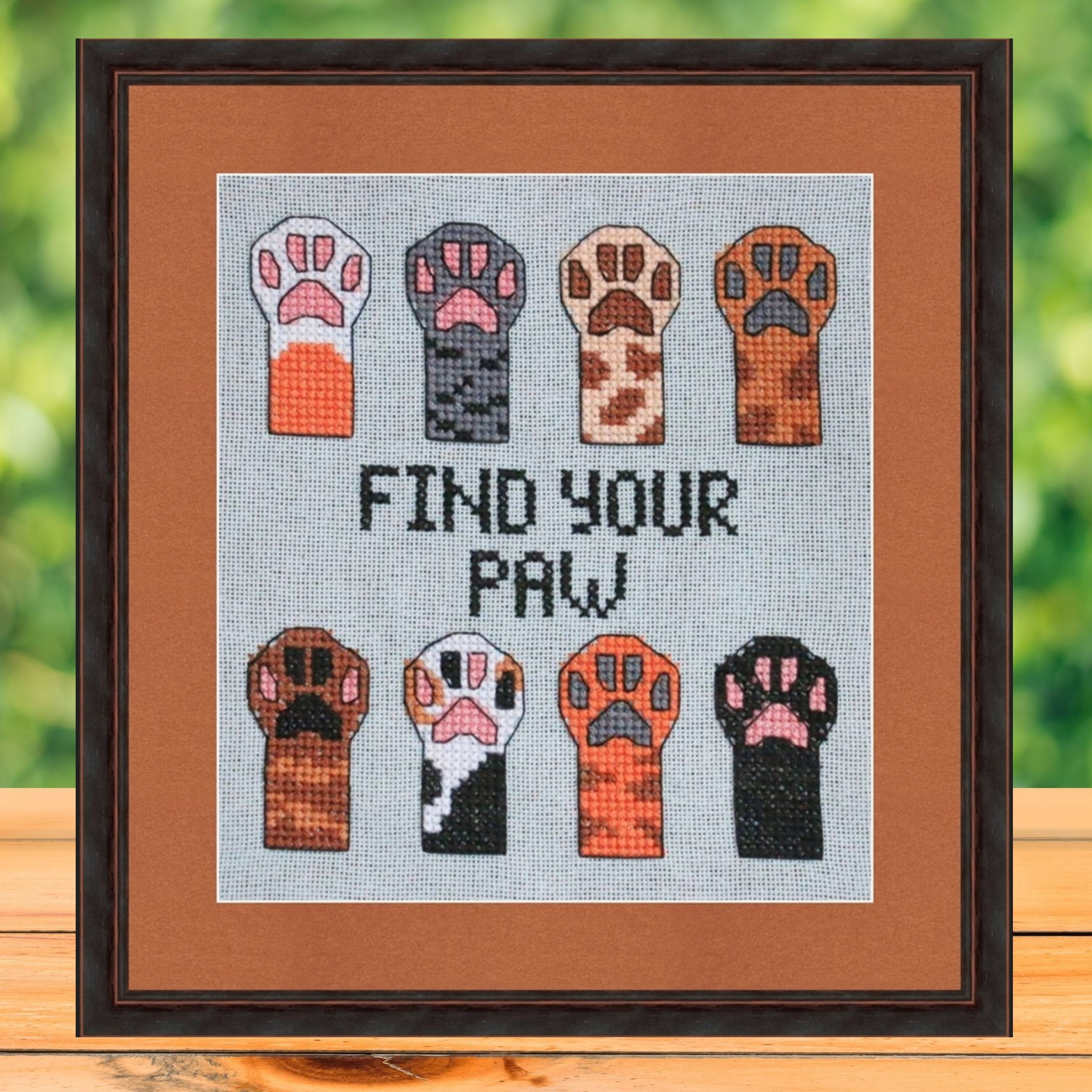 Find Your Paw - Cross Stitch Pattern