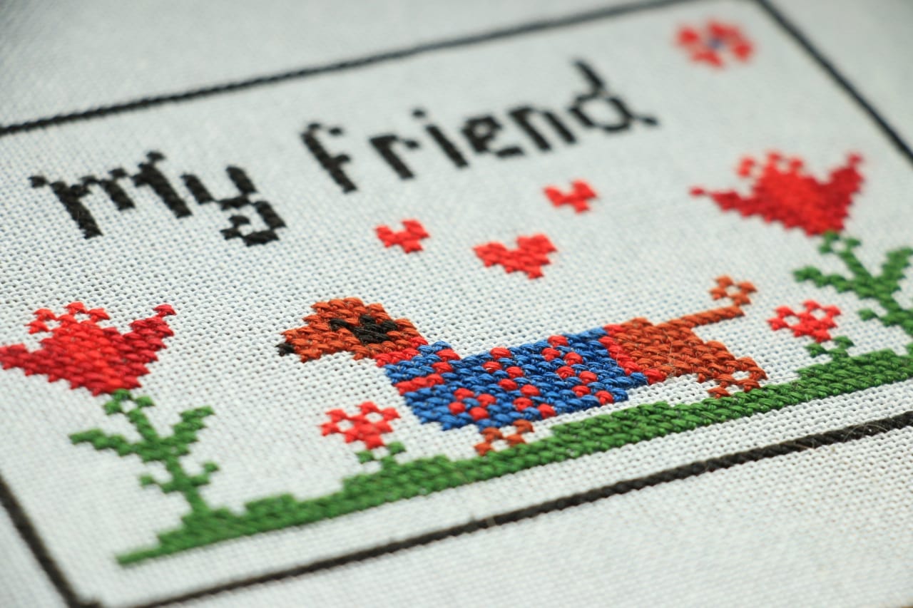 Spring Dachshund - Cross Stitch Pattern