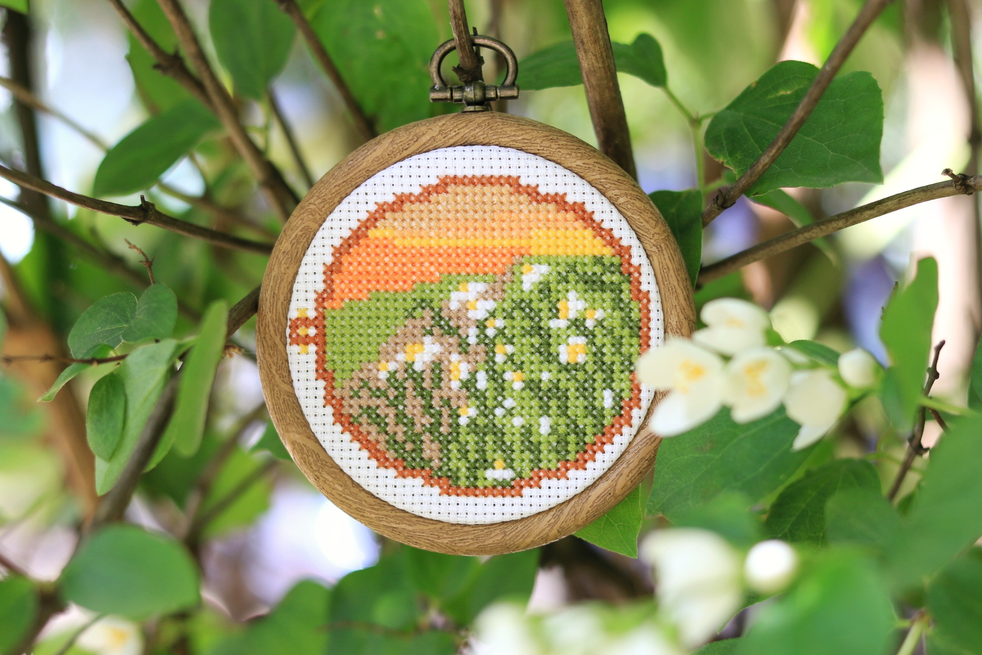 Summer Hoop - Cross Stitch Pattern