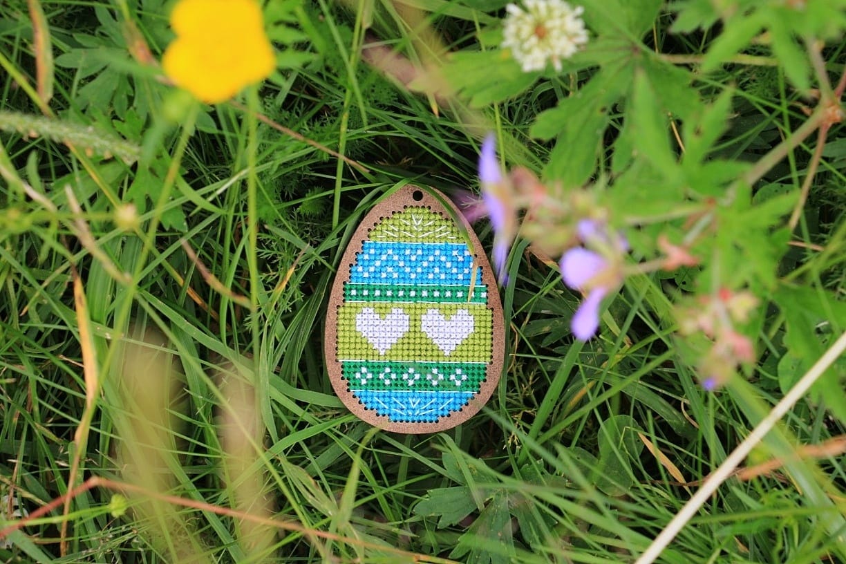 Easter Egg (Blue) - Cross Stitch Pattern
