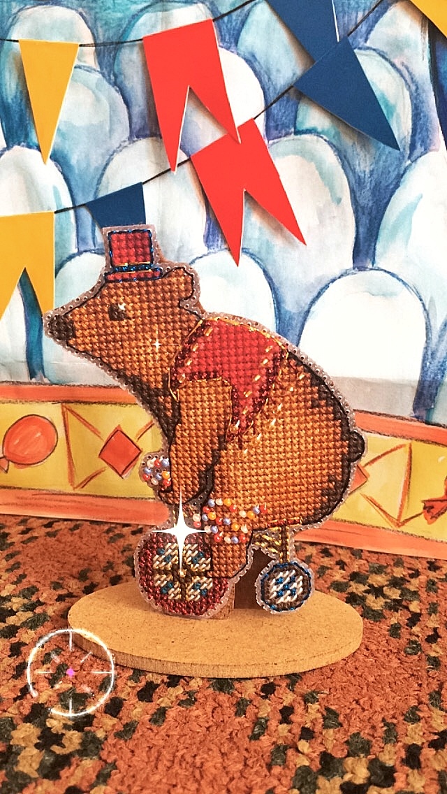 Circus Bear - Cross Stitch Pattern