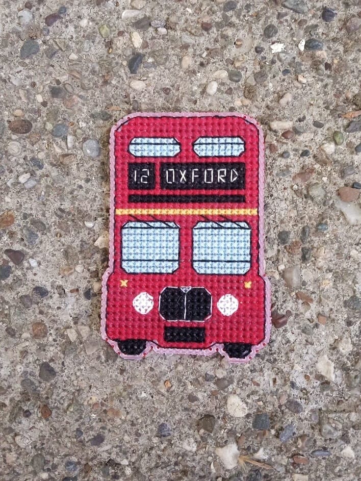 Red Bus - Cross Stitch Pattern