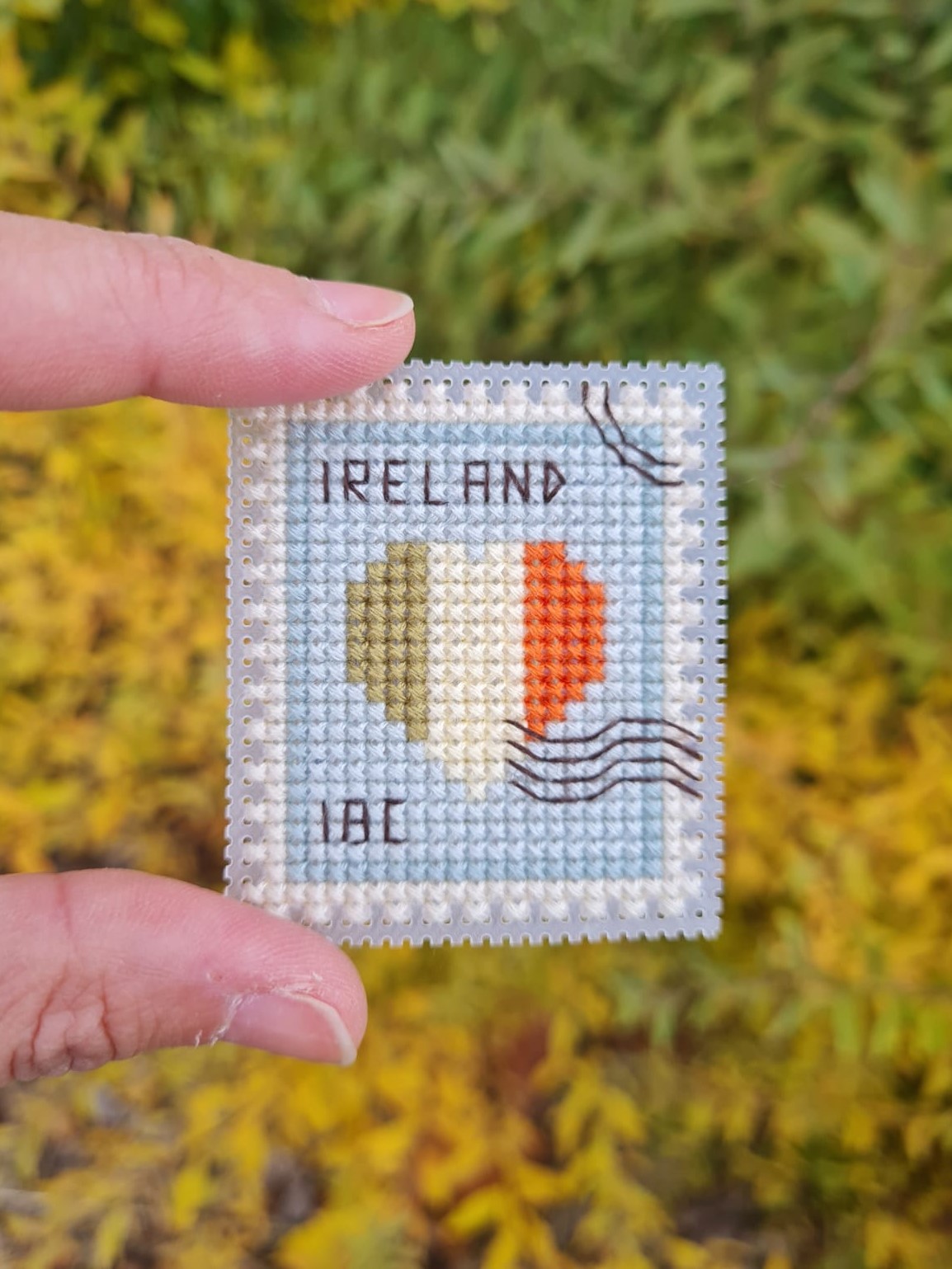 Ireland Postage Stamp - Cross Stitch Pattern
