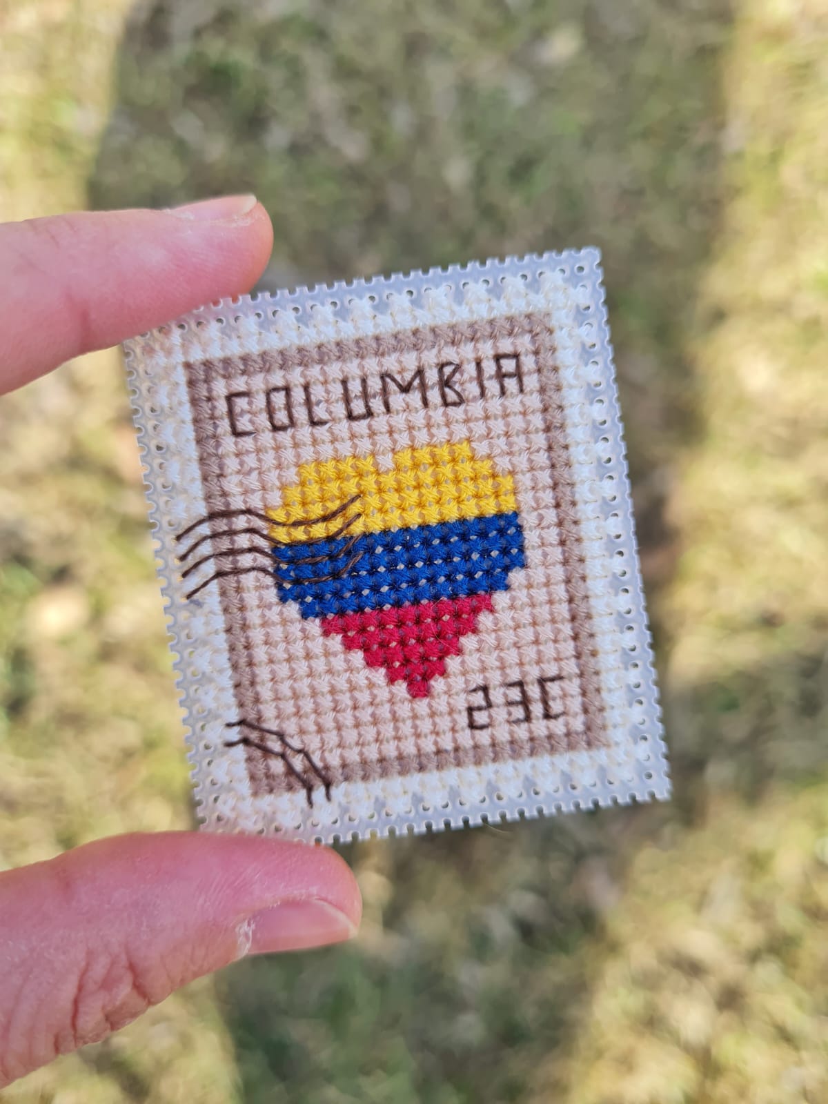 Columbia Postage Stamp - Cross Stitch Pattern