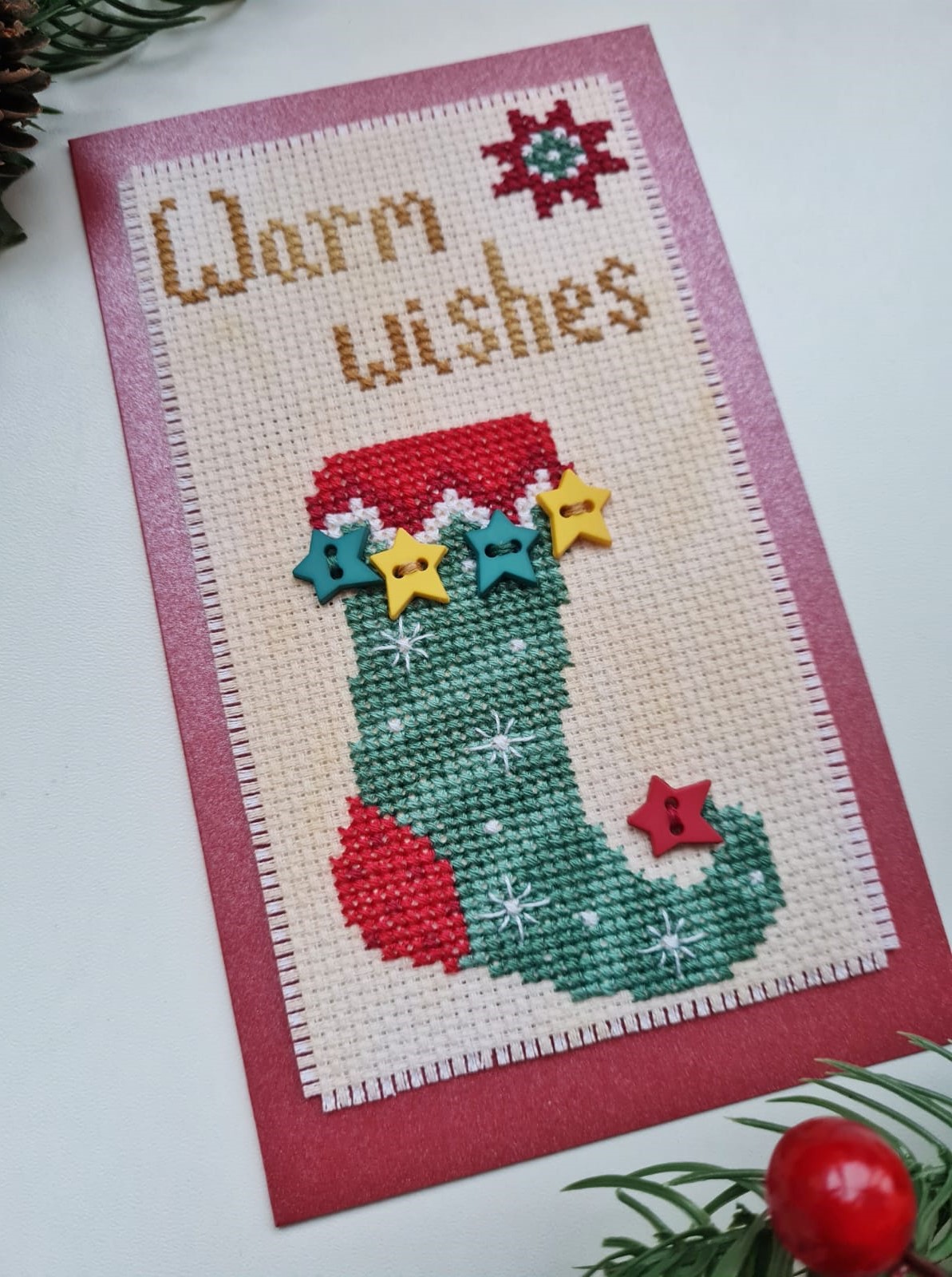 Christmas Elf Sock - Cross Stitch Pattern