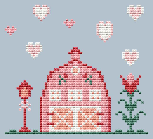Spring On The Farm - Cross Stitch Pattern