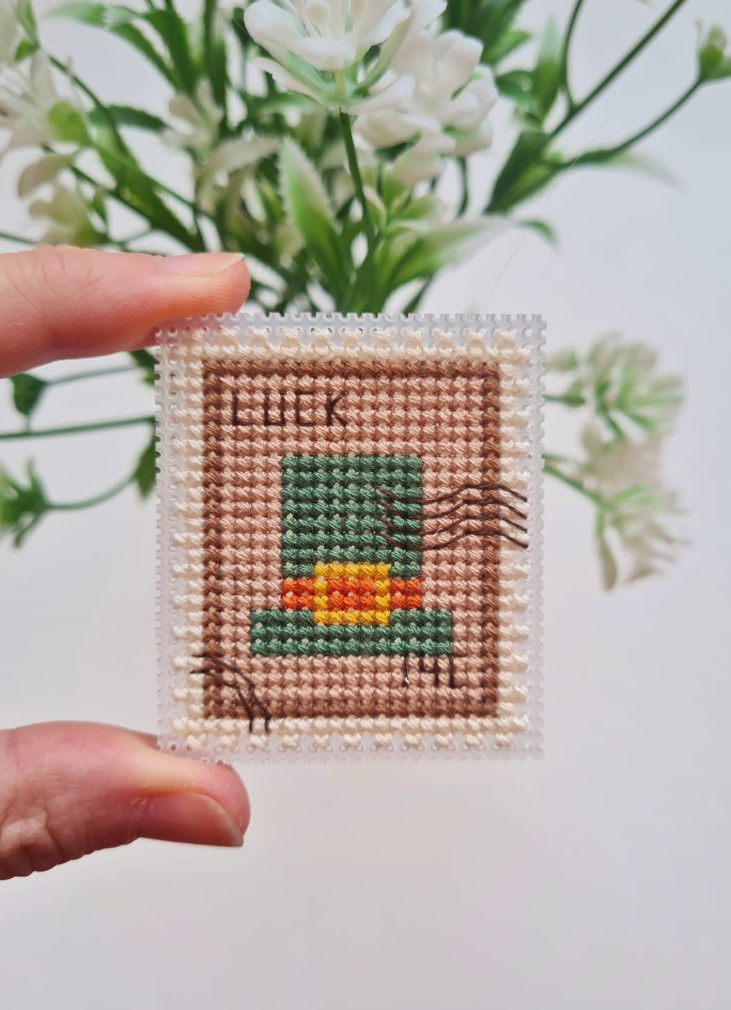 Leprechaun Hat Postage Stamp - Cross Stitch Pattern