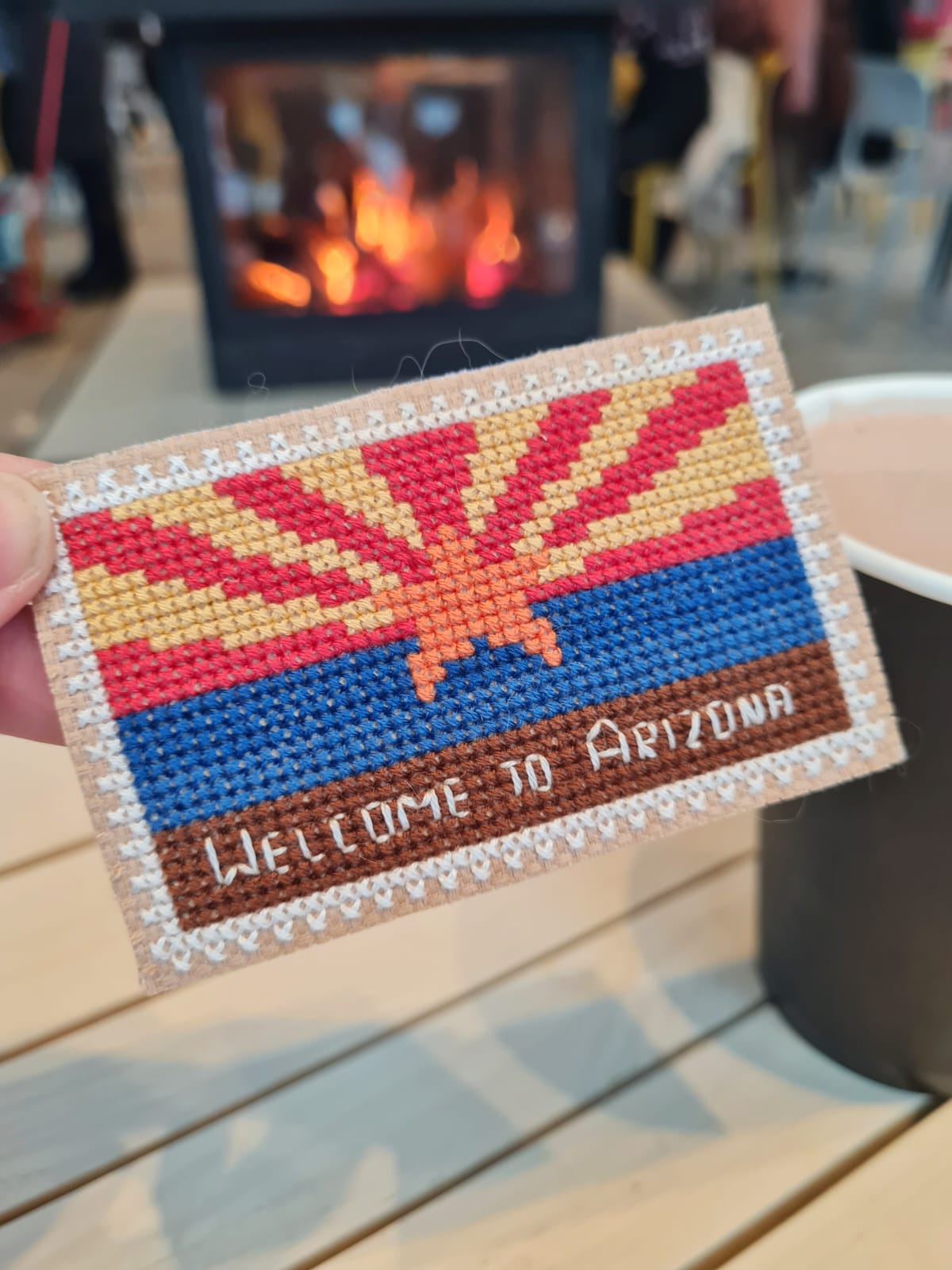 Arizona Postage Stamp - Cross Stitch Pattern