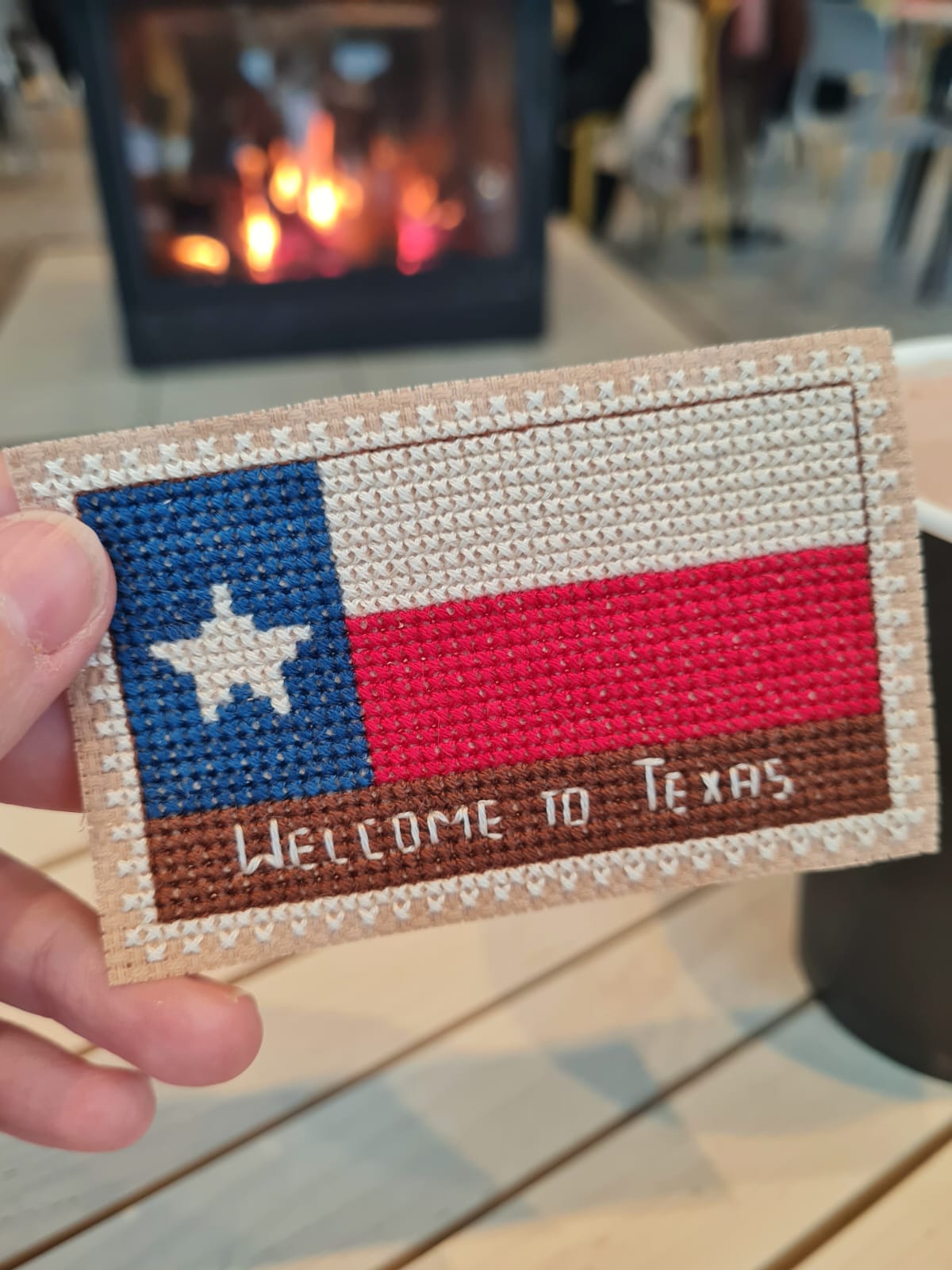 Texas Postage Stamp - Cross Stitch Pattern