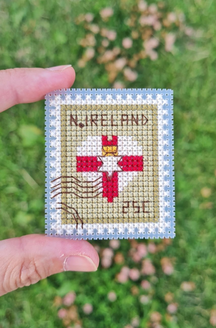 Northern Ireland Postage Stamp - Cross Stitch Pattern