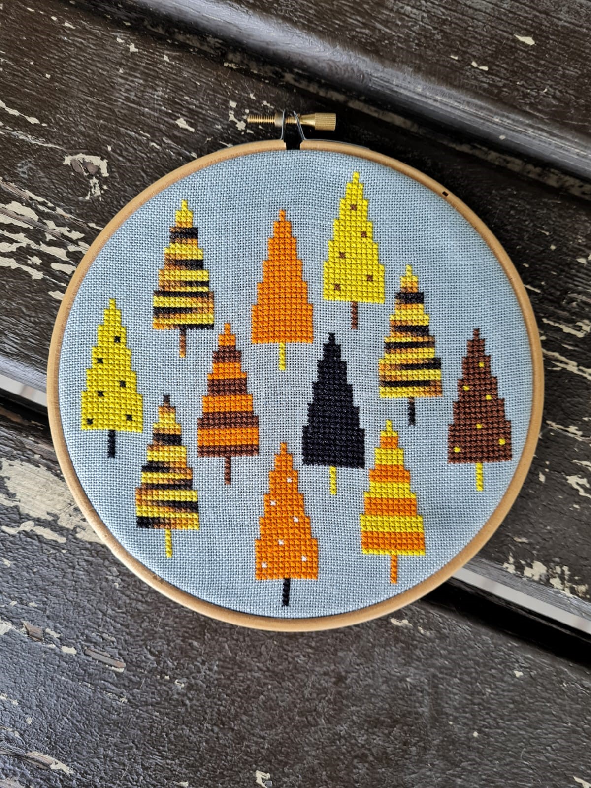 Halloween Trees - Cross Stitch Pattern