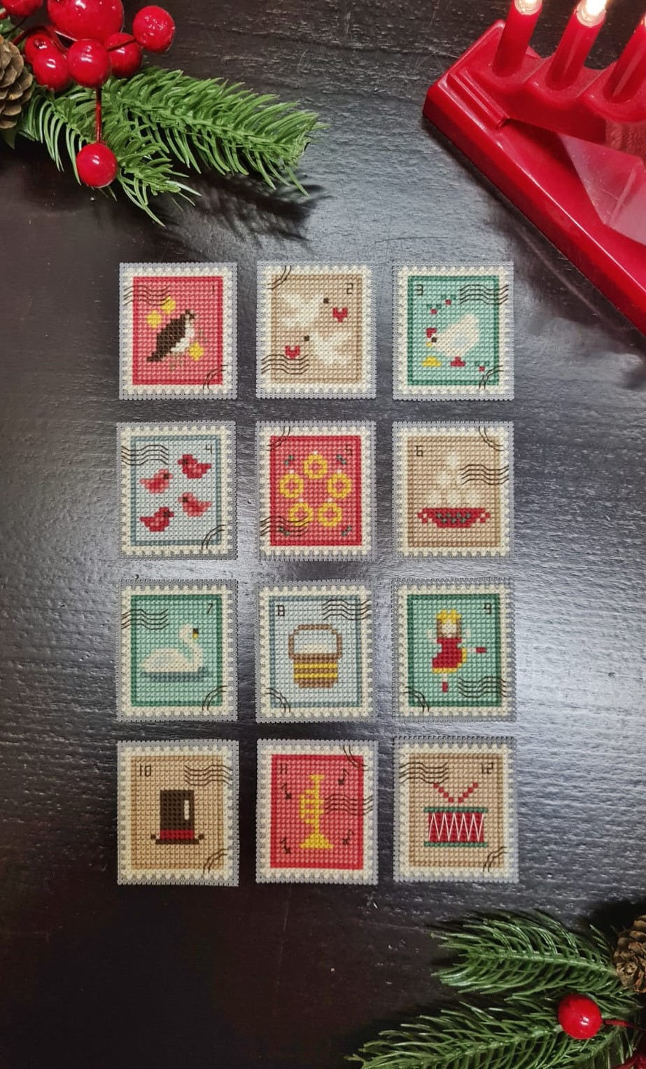 12 Days of Christmas - Cross Stitch Pattern