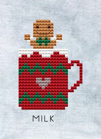Gingerbread Mug - Cross Stitch Pattern