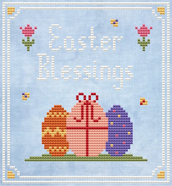 Easter Blessings - Cross Stitch Pattern