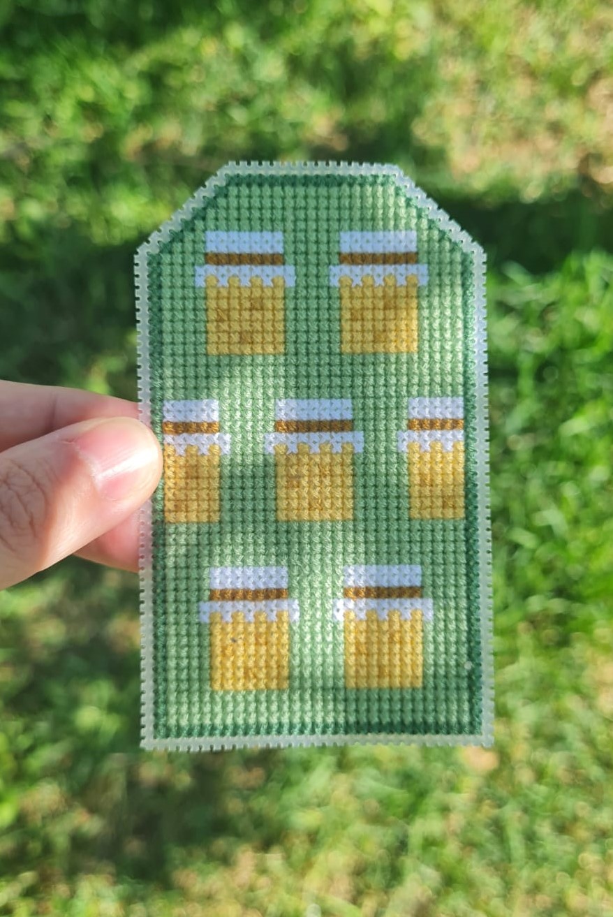 Honey Tag - Cross Stitch Pattern