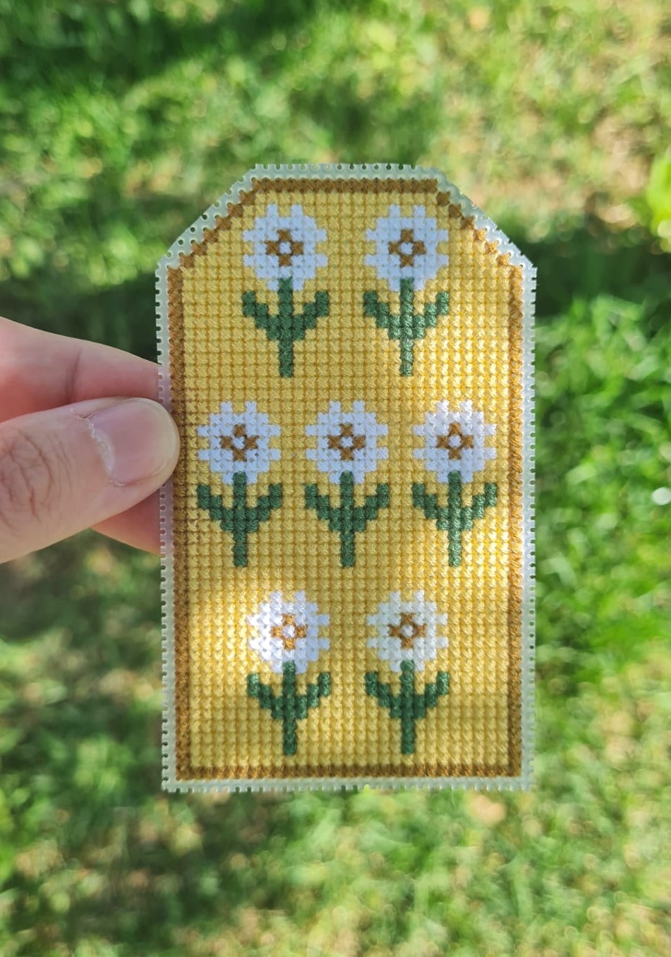 Summer Flowers Tag - Cross Stitch Pattern