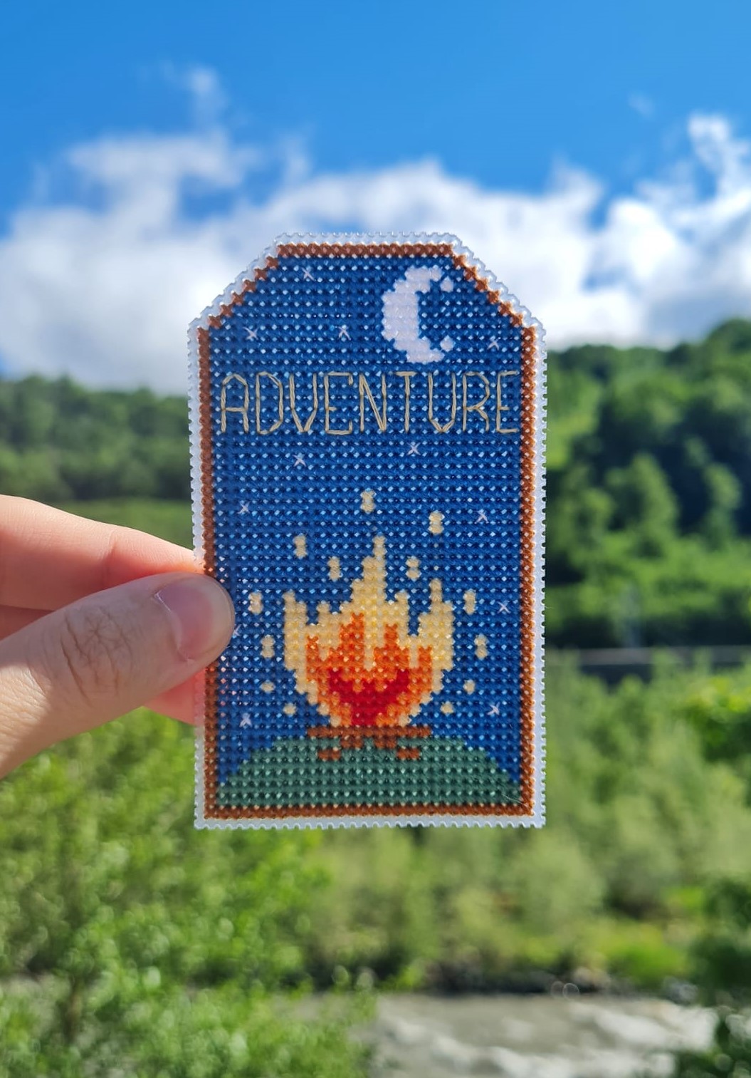 Campfire Tag - Cross Stitch Pattern