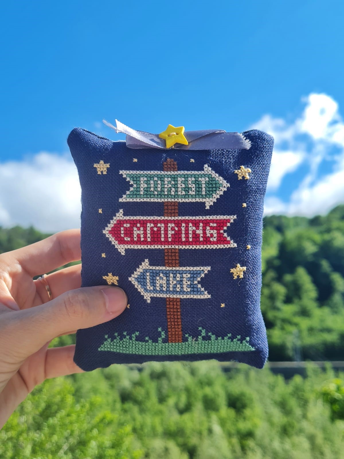 Camping Sign - Cross Stitch Pattern