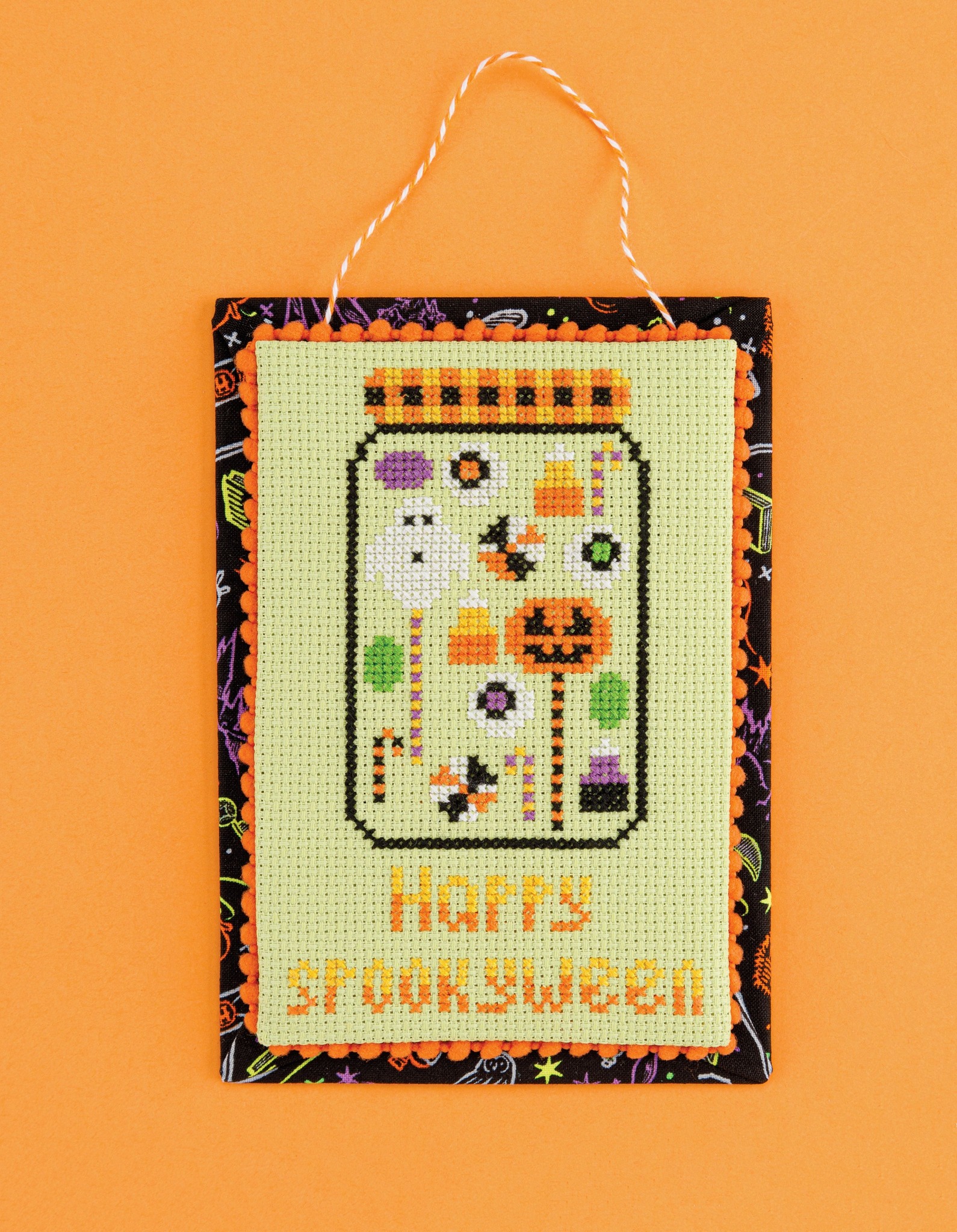 Happy Spookyween - Halloween Cross Stitch Pattern
