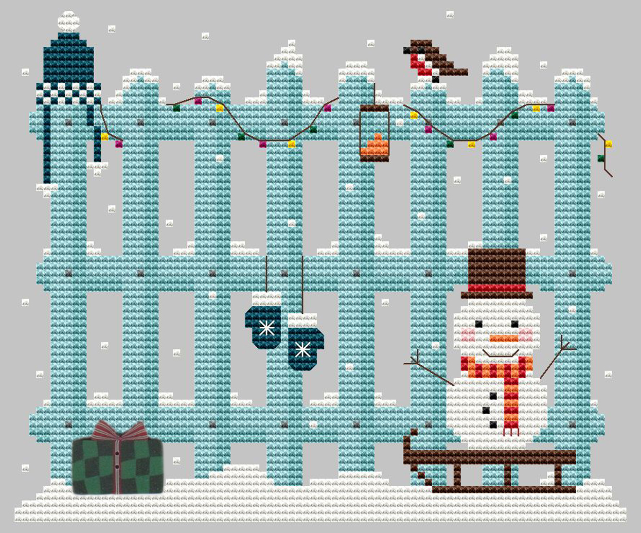 Winter Garden - Christmas Cross Stitch Pattern