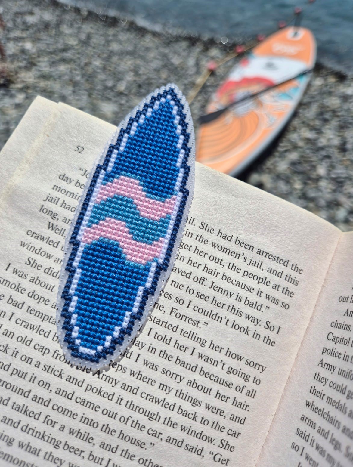 Surfboard Blue - Cross Stitch Pattern
