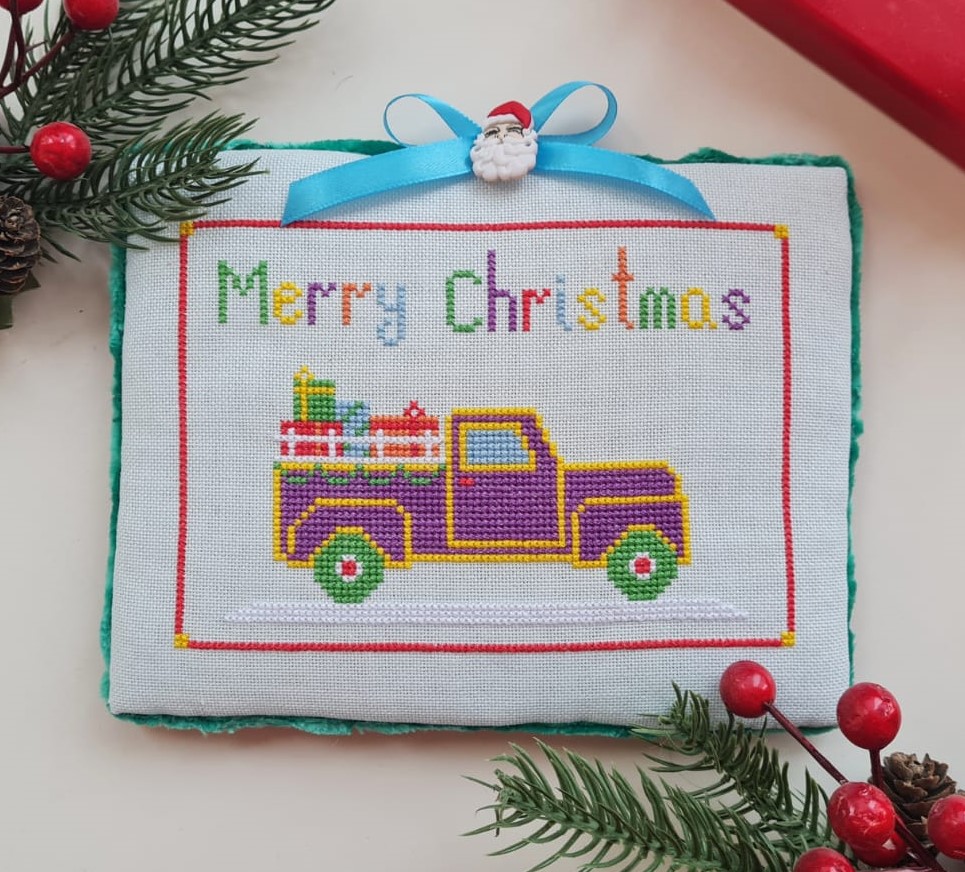 Holiday Truck - Christmas Cross Stitch Pattern