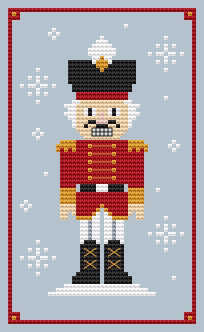 Nutcracker - Christmas Cross Stitch Pattern