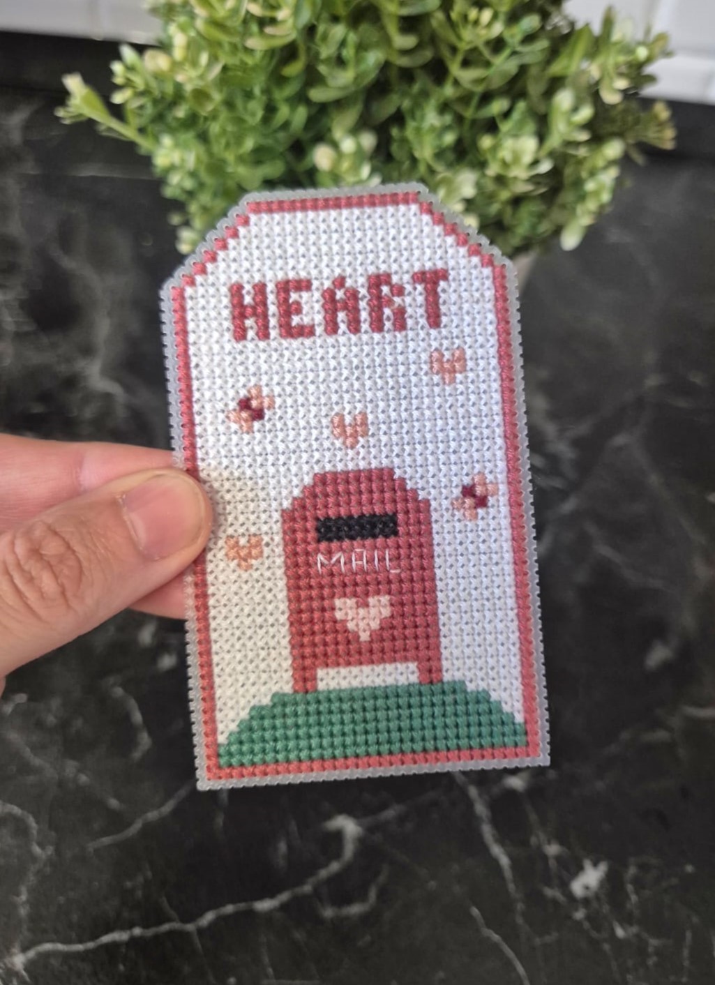 Valentine's Day Mail Tag - Cross Stitch Pattern