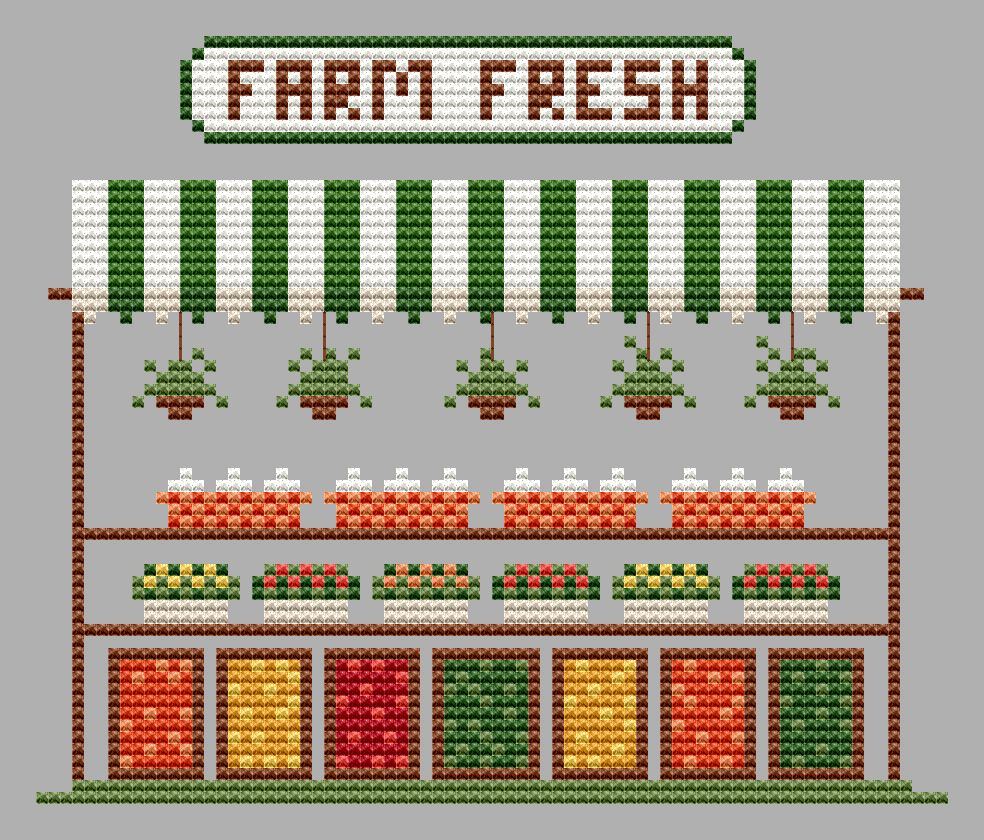 Farm Fresh - Cross Stitch Pattern