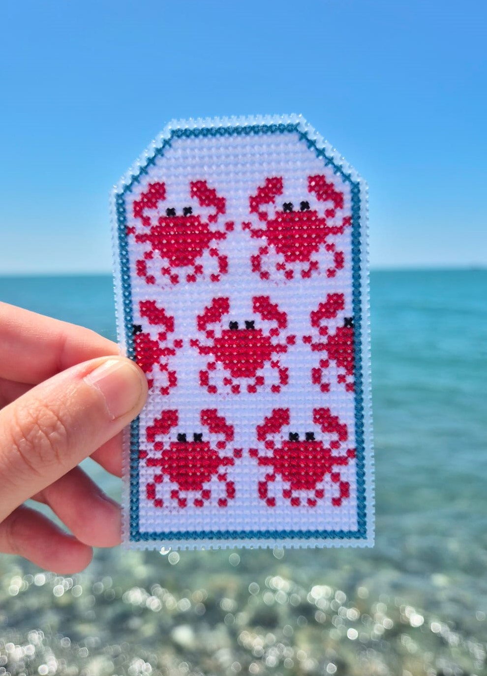 Sea Crabs Tag - Cross Stitch Pattern