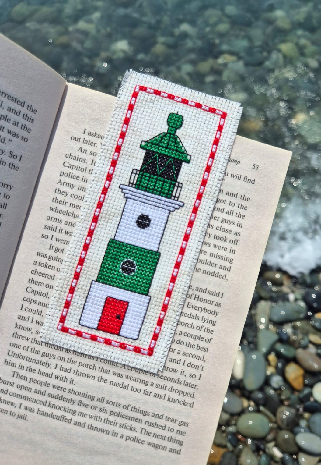 Green Lighthouse - Cross Stitch Pattern