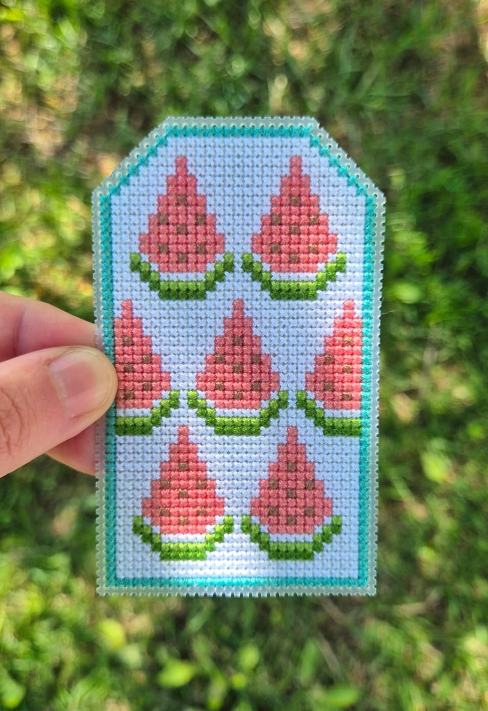 Watermelon Tag - Cross Stitch Pattern