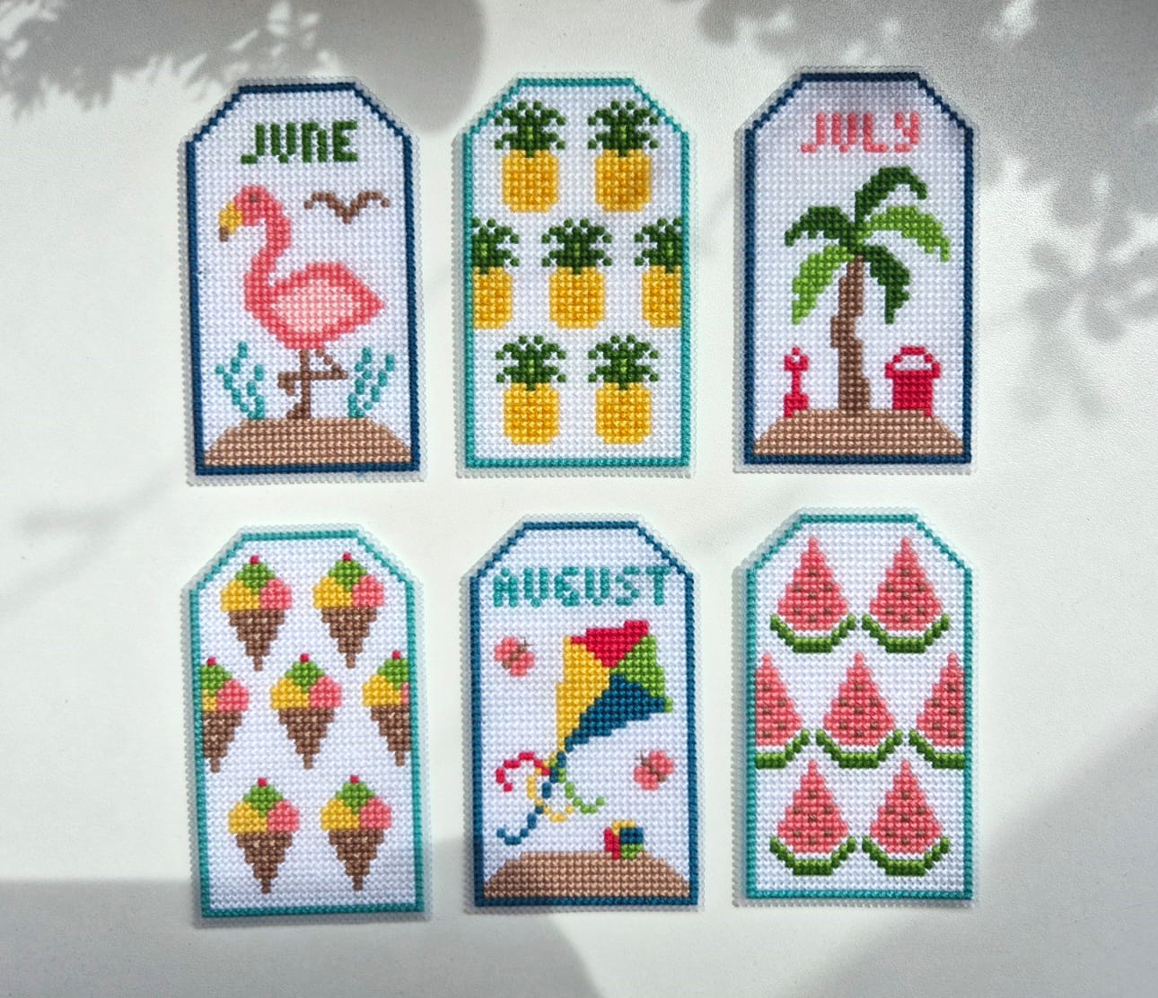 Tropical Tags - Cross Stitch Pattern